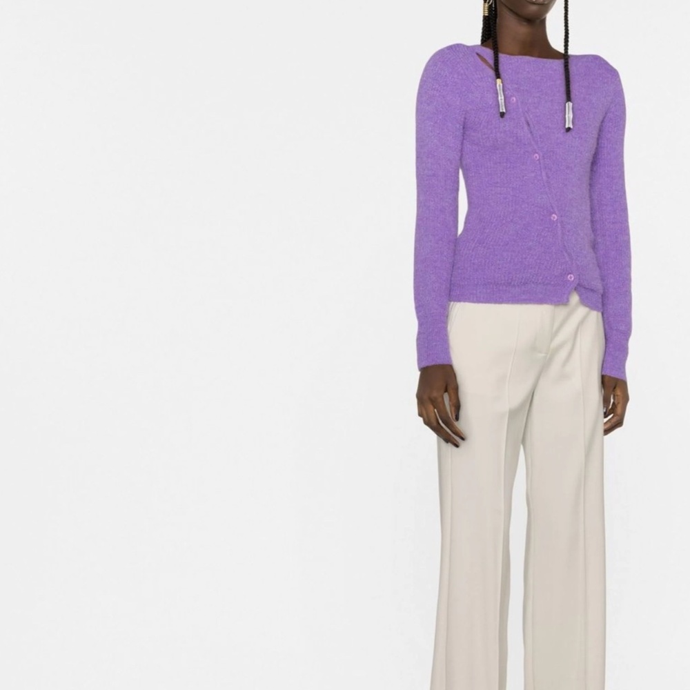 Jacquemus La Maille Pau Asymmetric Cardigan